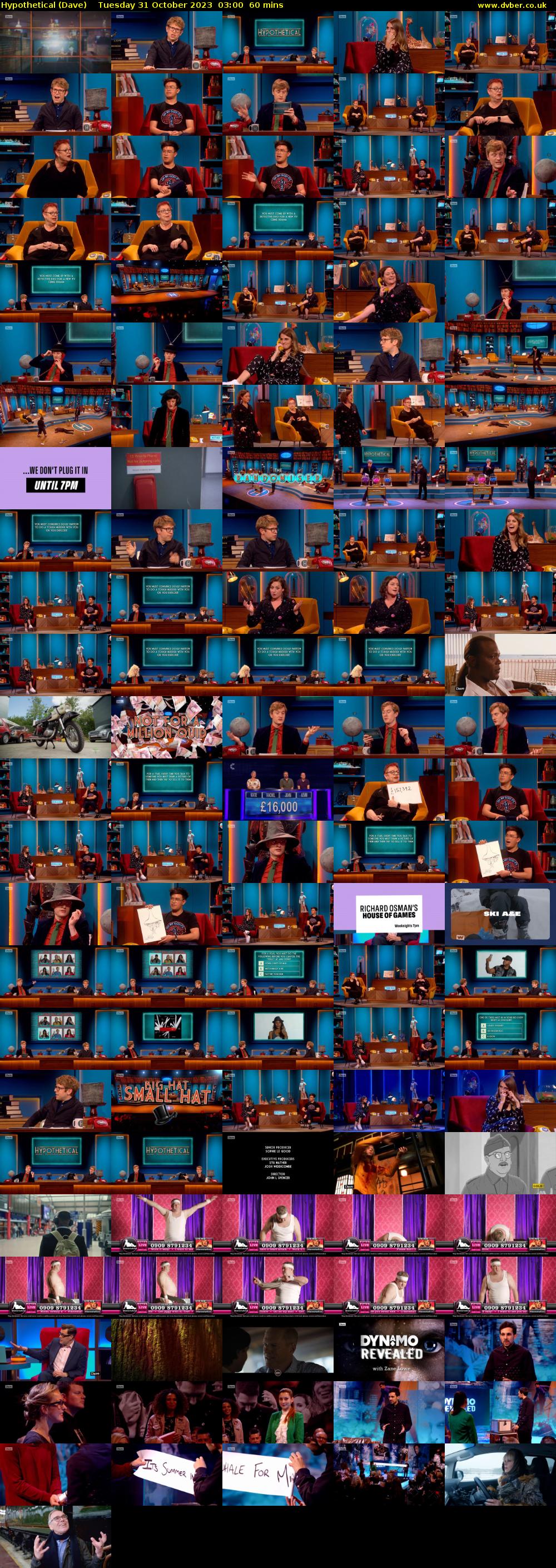 Hypothetical (Dave) Tuesday 31 October 2023 03:00 - 04:00