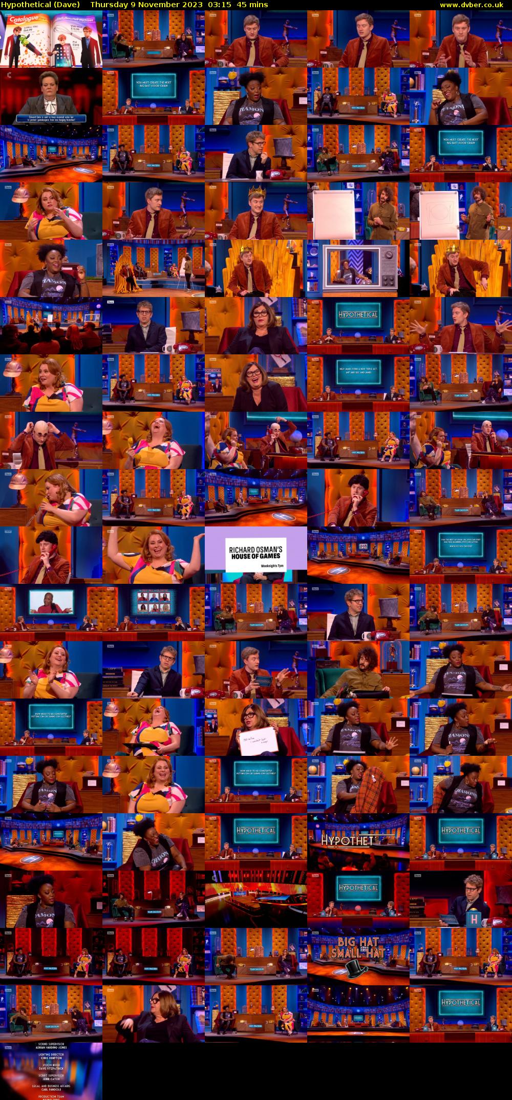 Hypothetical (Dave) Thursday 9 November 2023 03:15 - 04:00