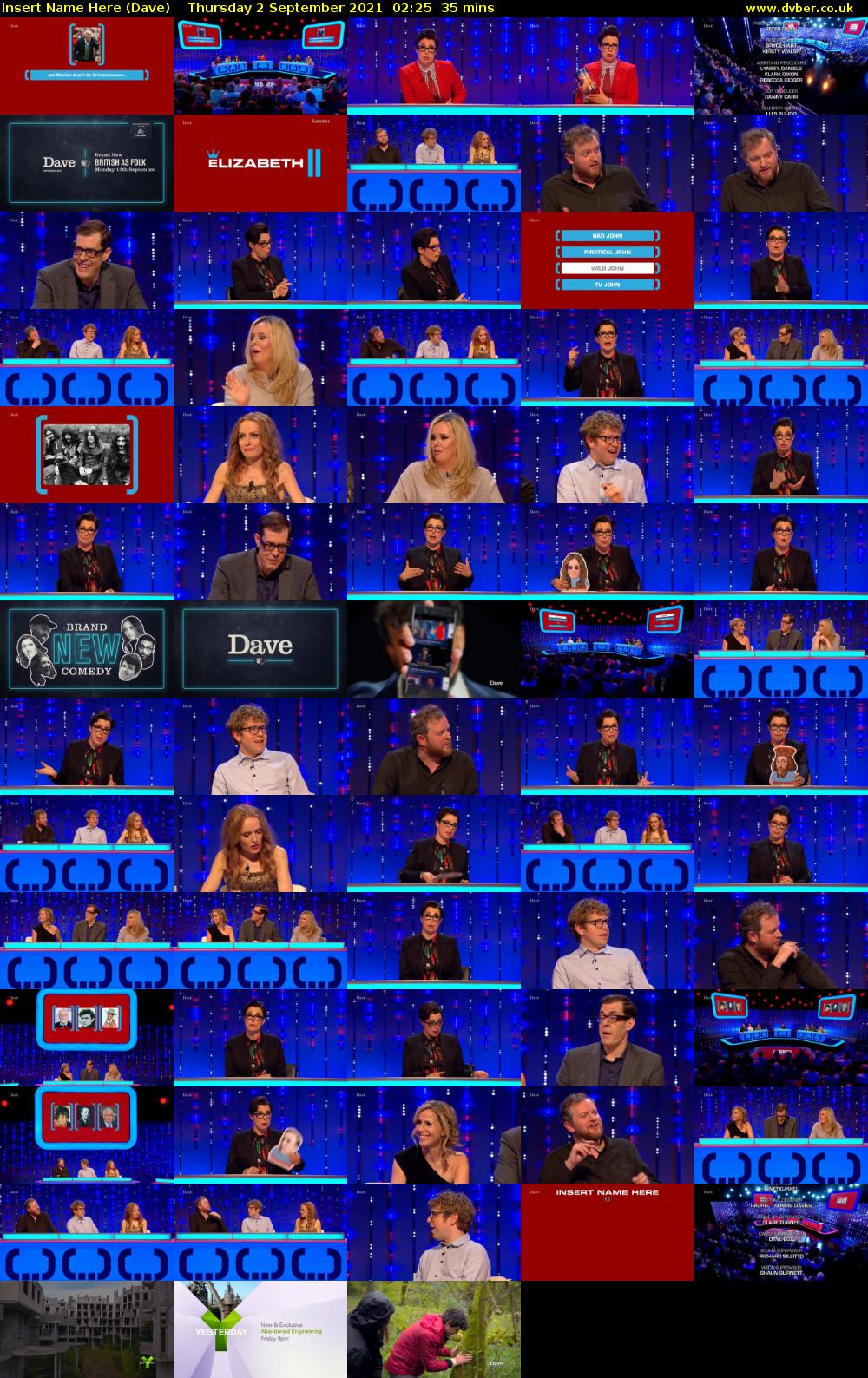 Insert Name Here (Dave) Thursday 2 September 2021 03:25 - 04:00