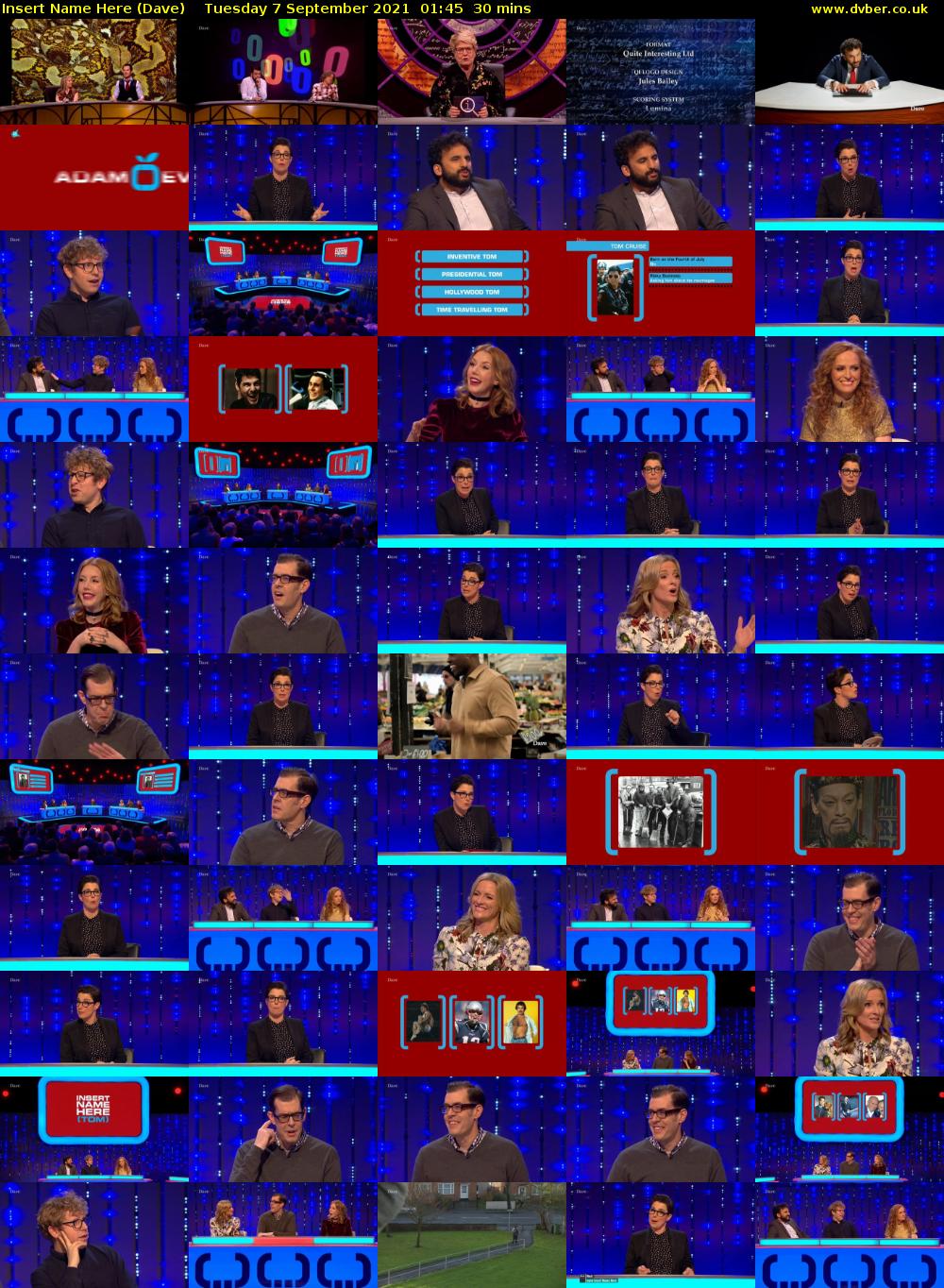 Insert Name Here (Dave) Tuesday 7 September 2021 02:45 - 03:15