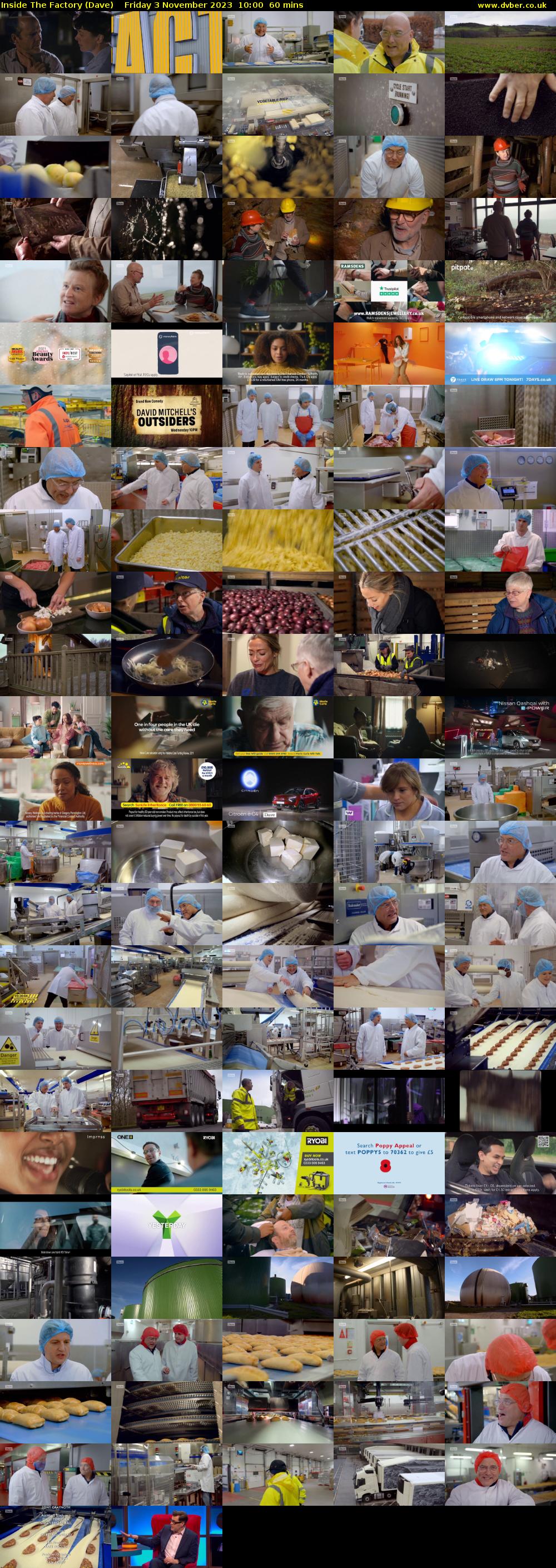 Inside The Factory (Dave) Friday 3 November 2023 10:00 - 11:00