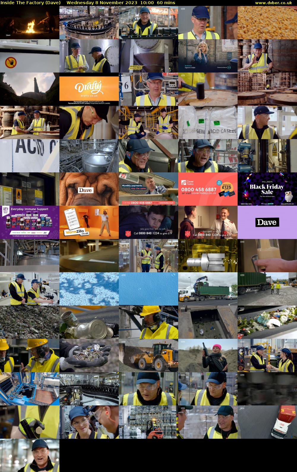 Inside The Factory (Dave) Wednesday 8 November 2023 10:00 - 11:00