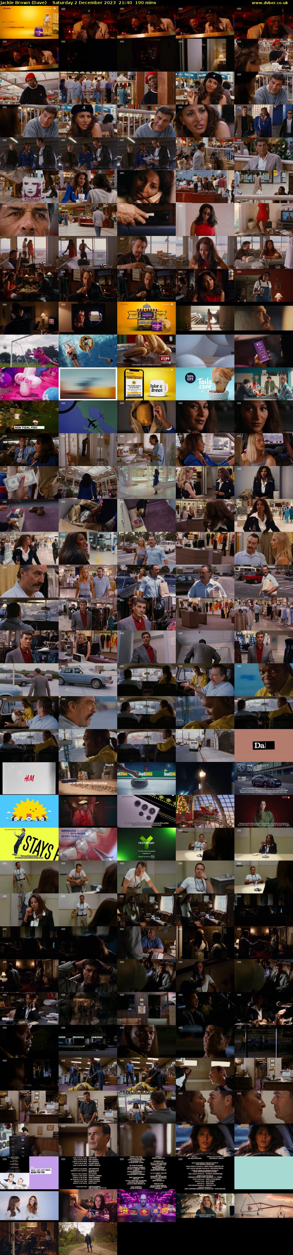 Jackie Brown (Dave) Saturday 2 December 2023 21:40 - 00:50