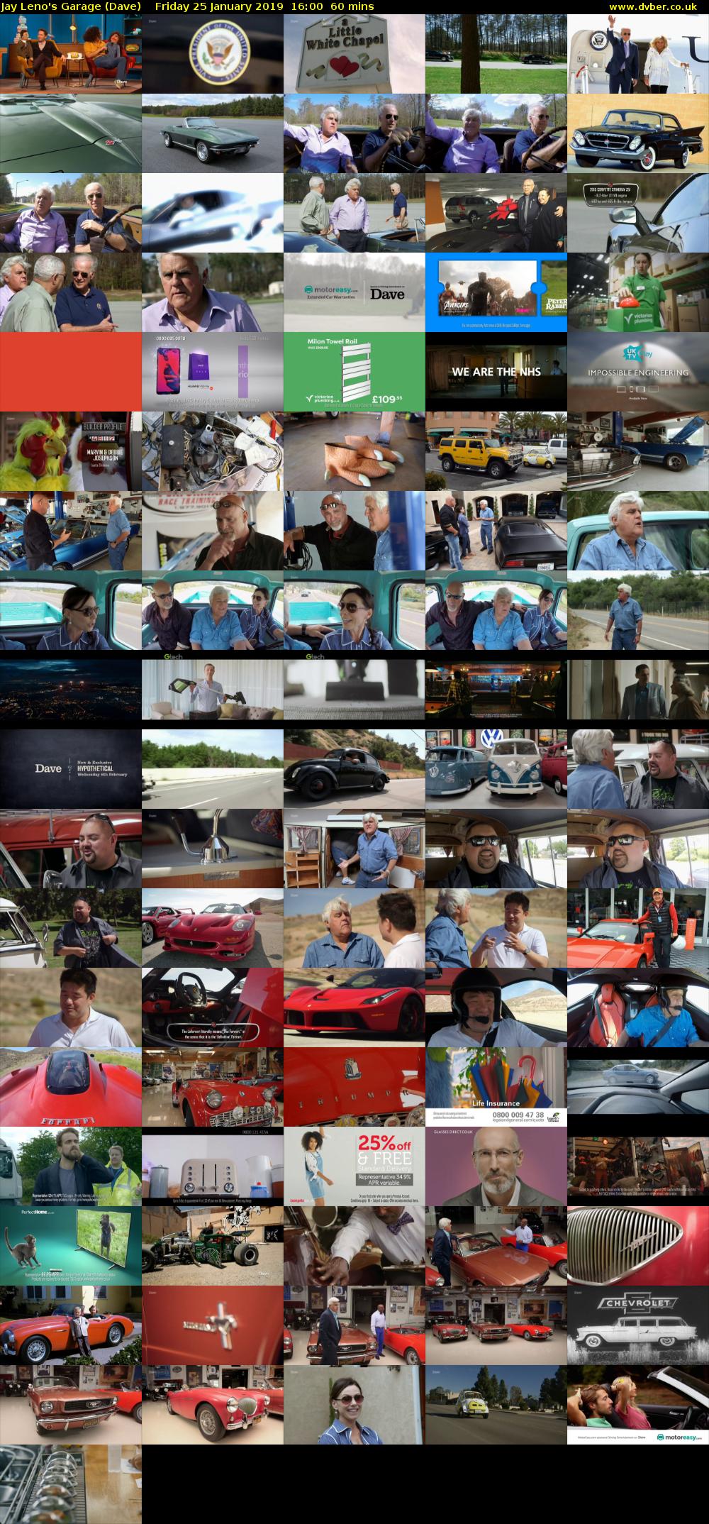 Jay Leno's Garage (Dave) Friday 25 January 2019 16:00 - 17:00