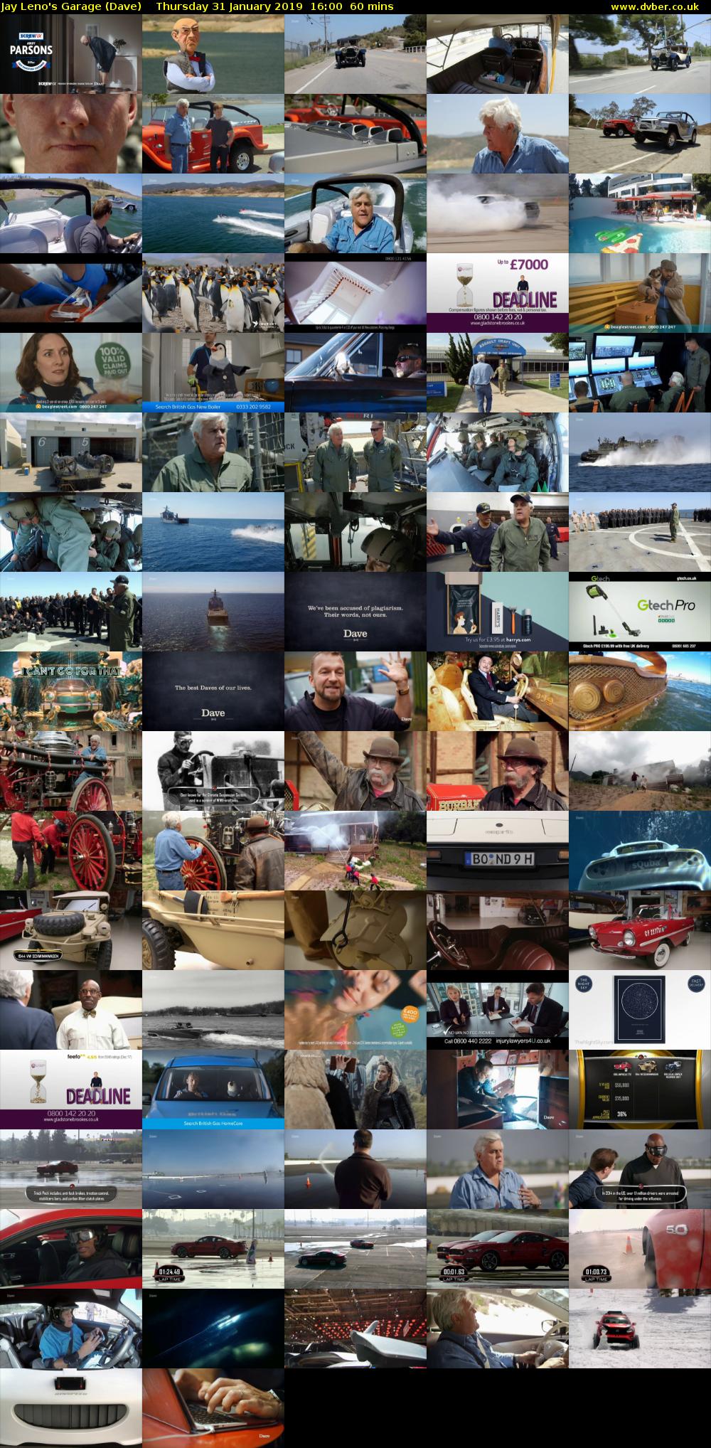 Jay Leno's Garage (Dave) Thursday 31 January 2019 16:00 - 17:00