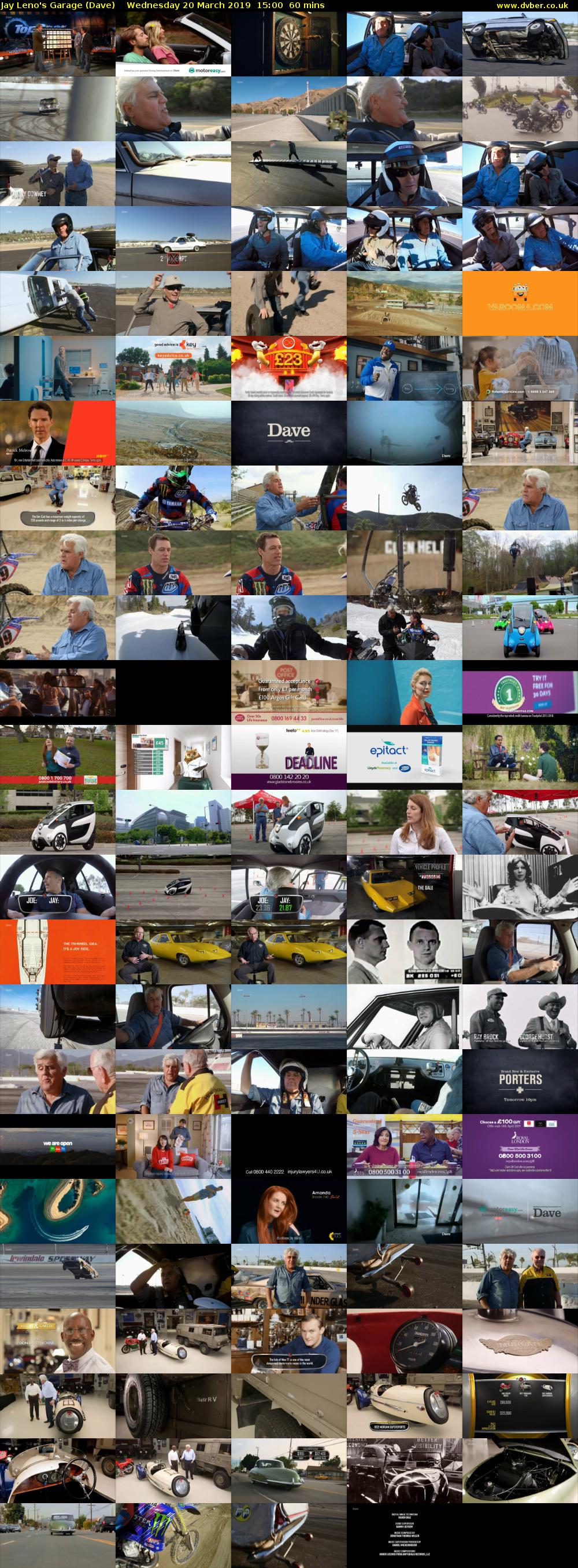 Jay Leno's Garage (Dave) Wednesday 20 March 2019 15:00 - 16:00