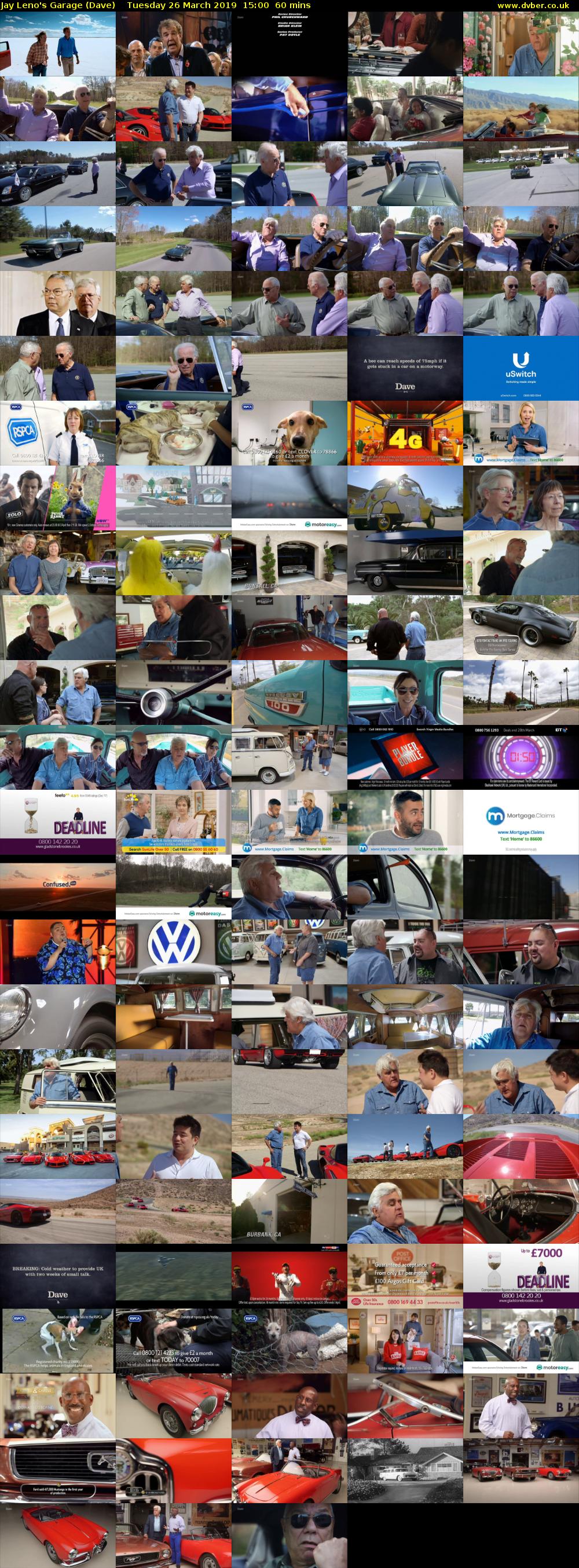 Jay Leno's Garage (Dave) Tuesday 26 March 2019 15:00 - 16:00