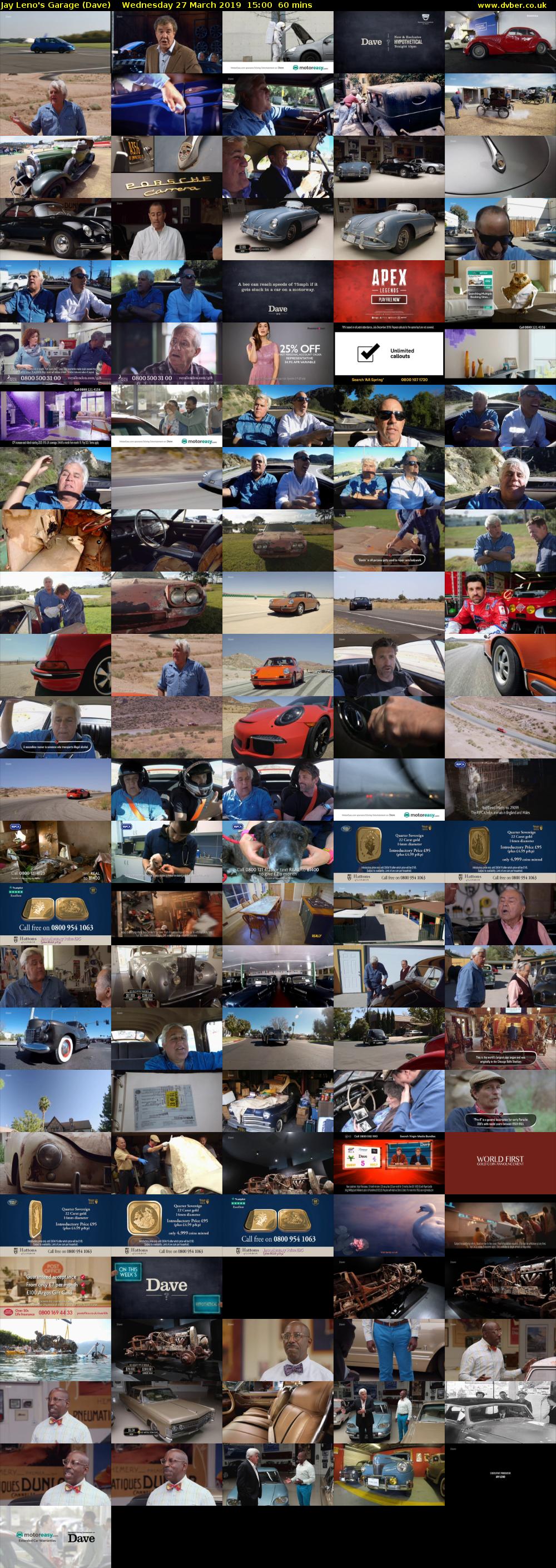 Jay Leno's Garage (Dave) Wednesday 27 March 2019 15:00 - 16:00