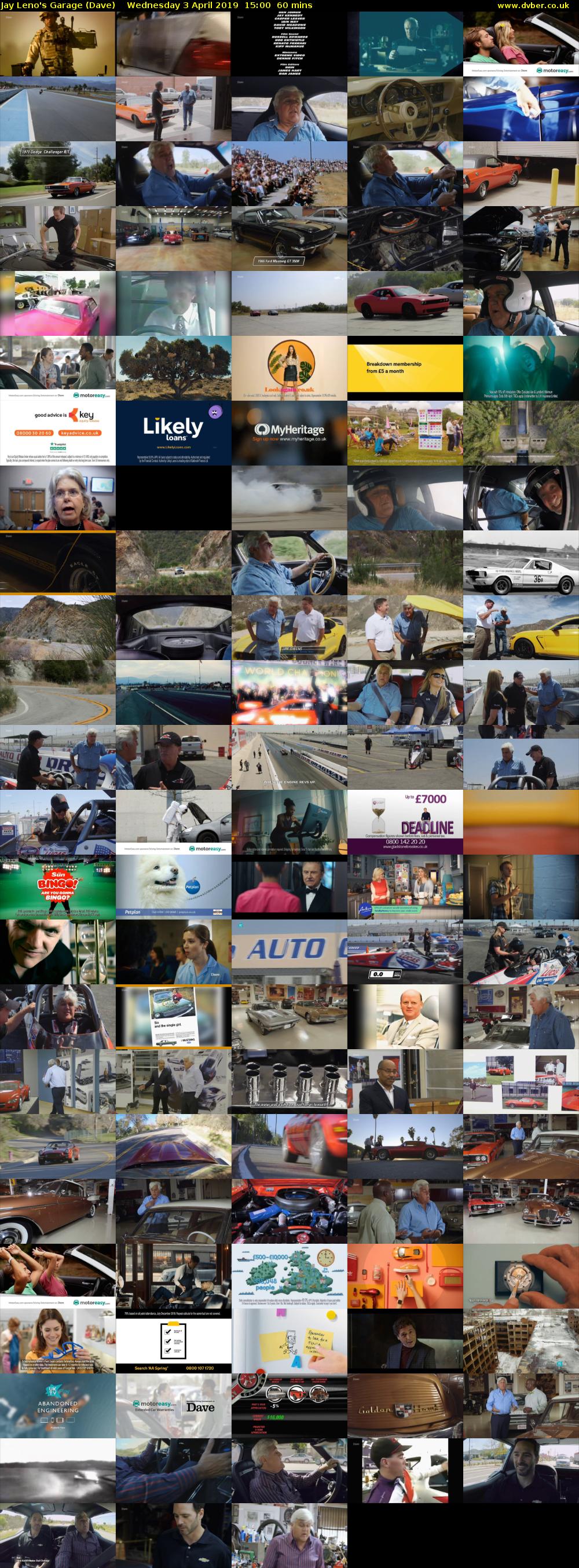 Jay Leno's Garage (Dave) Wednesday 3 April 2019 15:00 - 16:00