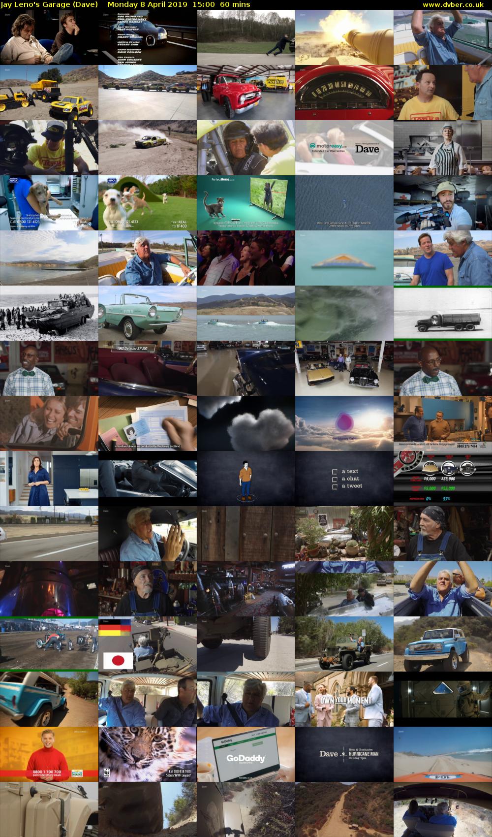 Jay Leno's Garage (Dave) Monday 8 April 2019 15:00 - 16:00