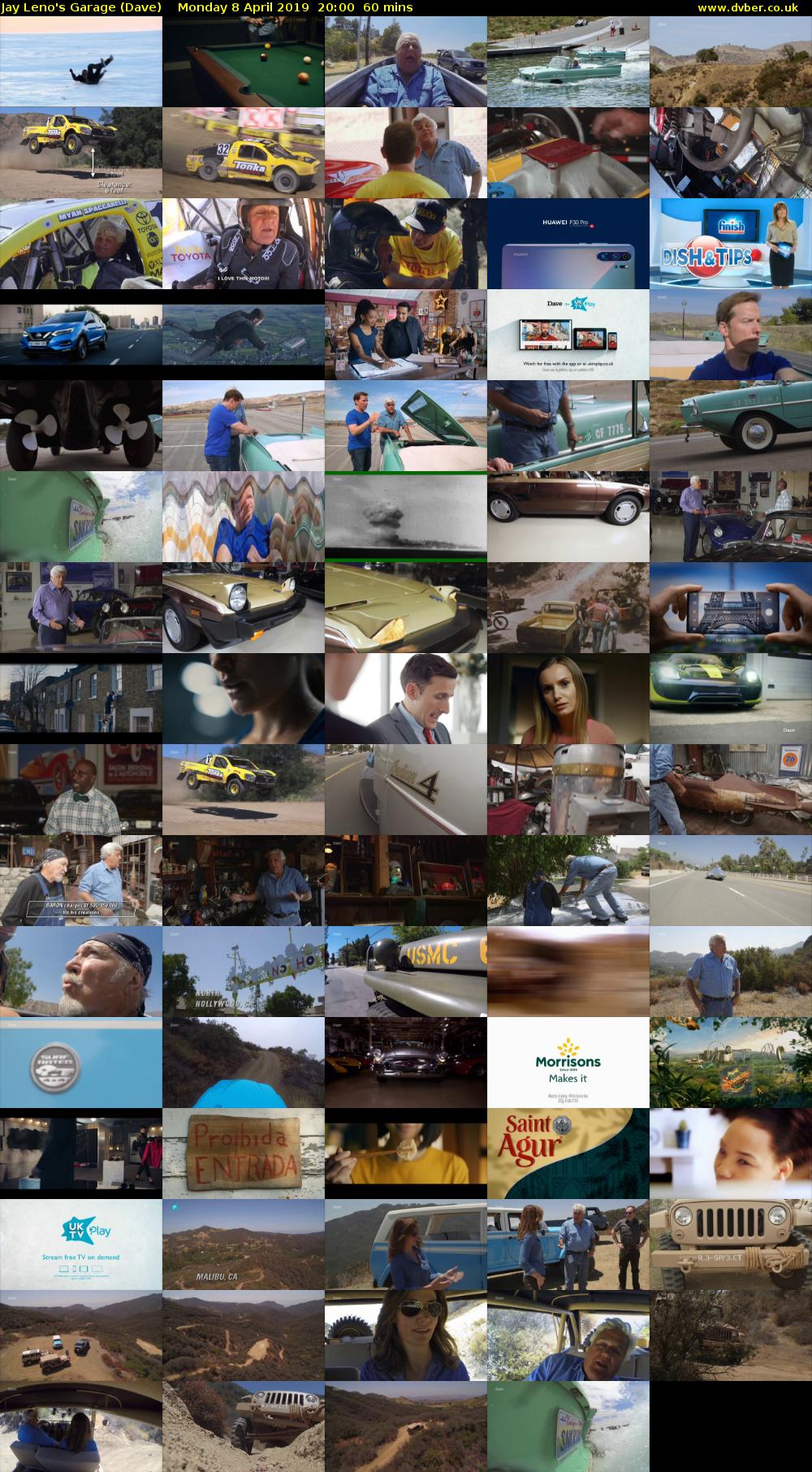 Jay Leno's Garage (Dave) Monday 8 April 2019 20:00 - 21:00
