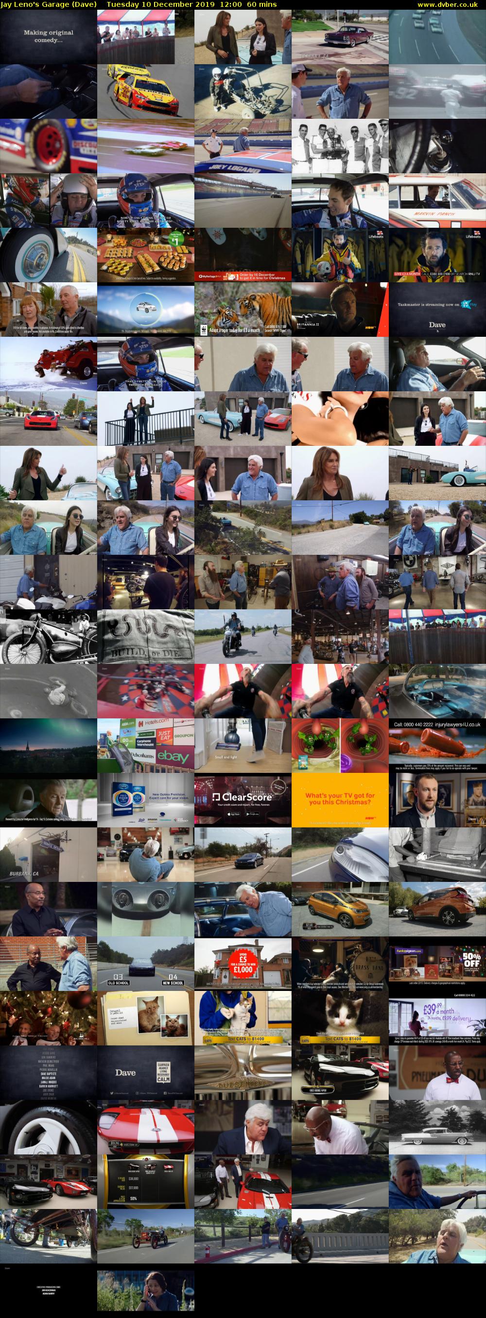 Jay Leno's Garage (Dave) Tuesday 10 December 2019 12:00 - 13:00