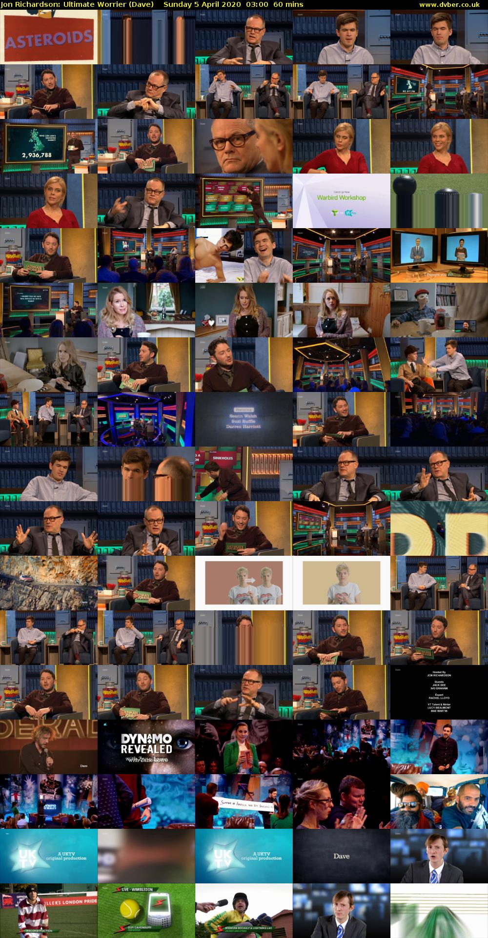 Jon Richardson: Ultimate Worrier (Dave) Sunday 5 April 2020 03:00 - 04:00