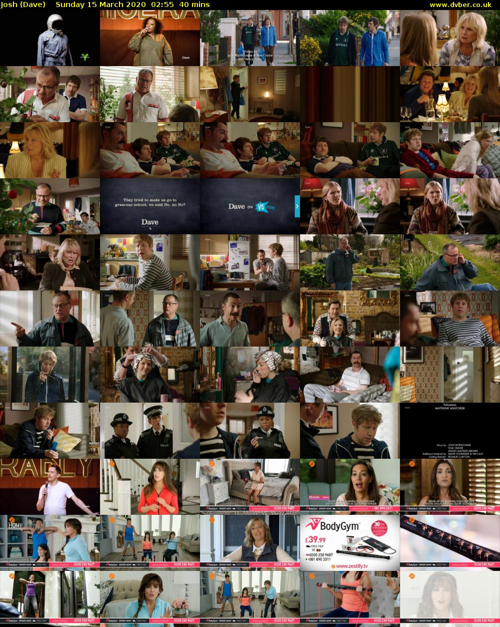 Josh (Dave) Sunday 15 March 2020 02:55 - 03:35