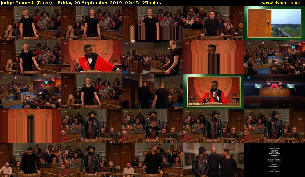 Judge Romesh (Dave) Friday 20 September 2019 02:45 - 03:10