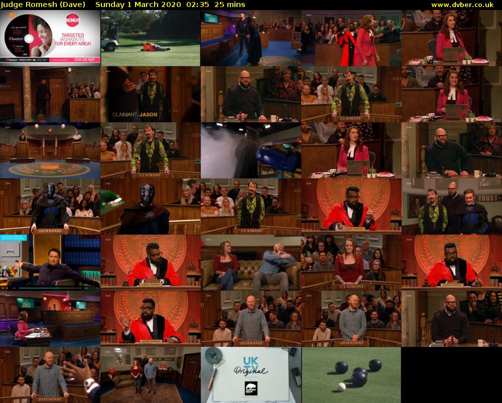 Judge Romesh (Dave) Sunday 1 March 2020 02:35 - 03:00