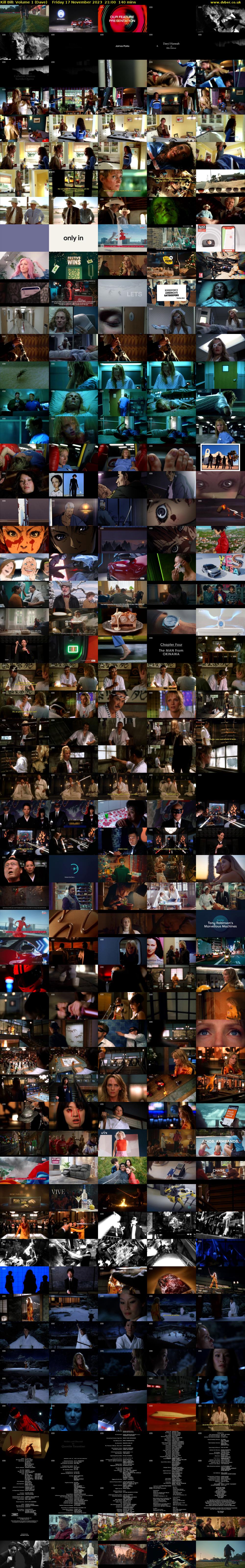Kill Bill: Volume 1 (Dave) Friday 17 November 2023 21:00 - 23:20