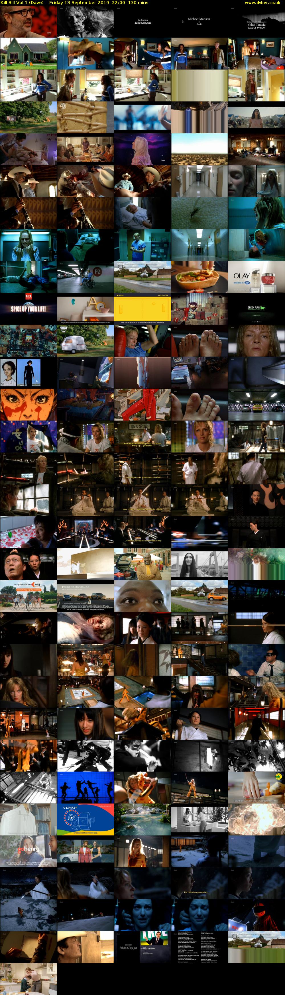 Kill Bill Vol 1 (Dave) Friday 13 September 2019 22:00 - 00:10