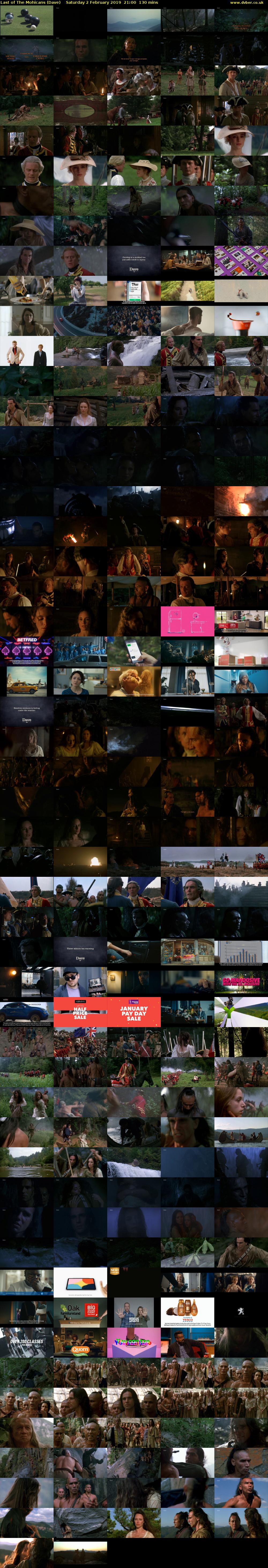 Last of The Mohicans (Dave) Saturday 2 February 2019 21:00 - 23:10