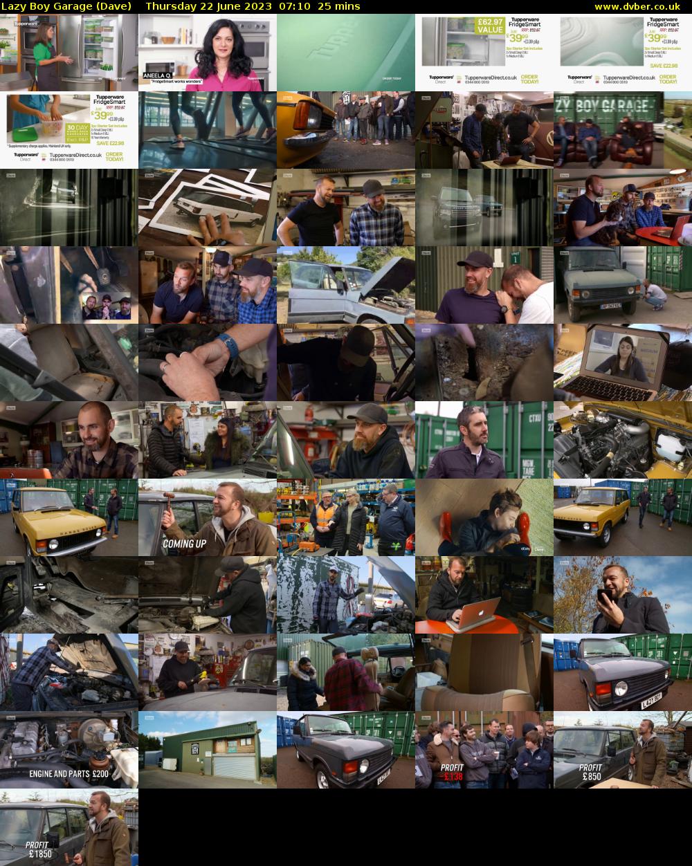 Lazy Boy Garage (Dave) Thursday 22 June 2023 07:10 - 07:35