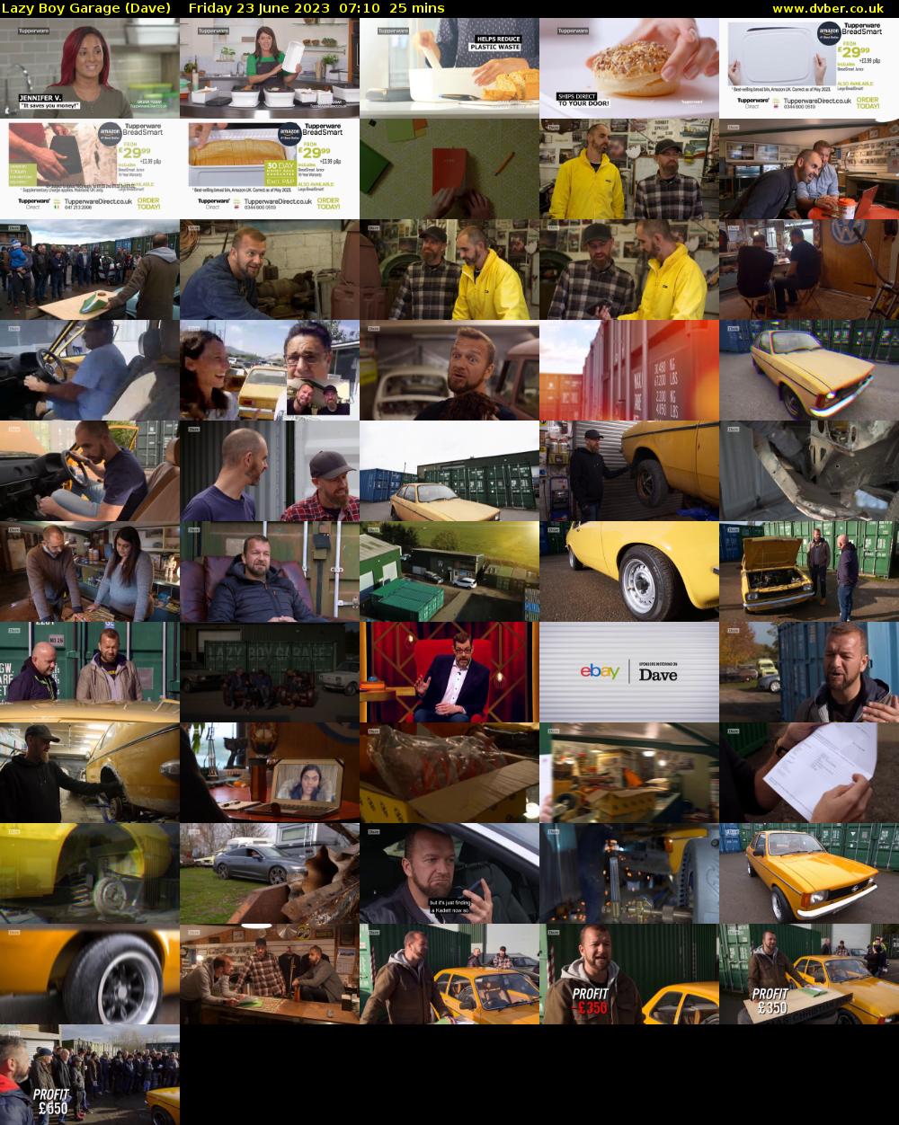 Lazy Boy Garage (Dave) Friday 23 June 2023 07:10 - 07:35