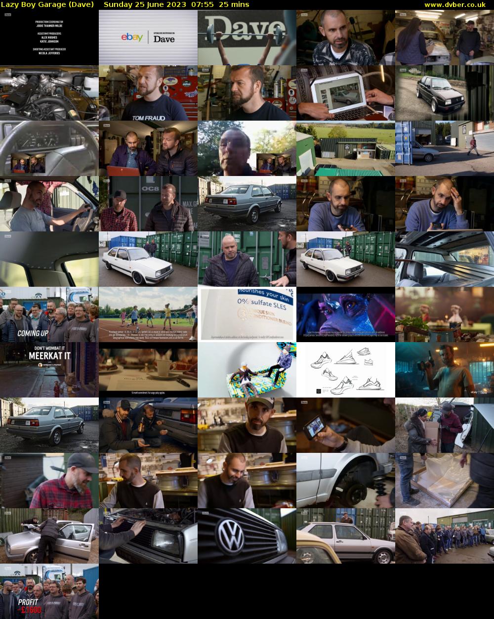 Lazy Boy Garage (Dave) Sunday 25 June 2023 07:55 - 08:20