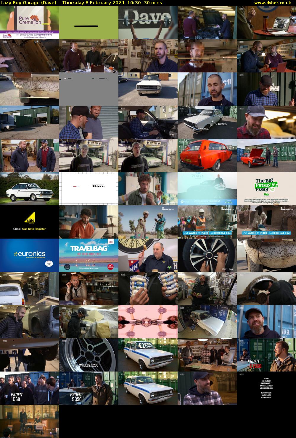 Lazy Boy Garage (Dave) Thursday 8 February 2024 10:30 - 11:00