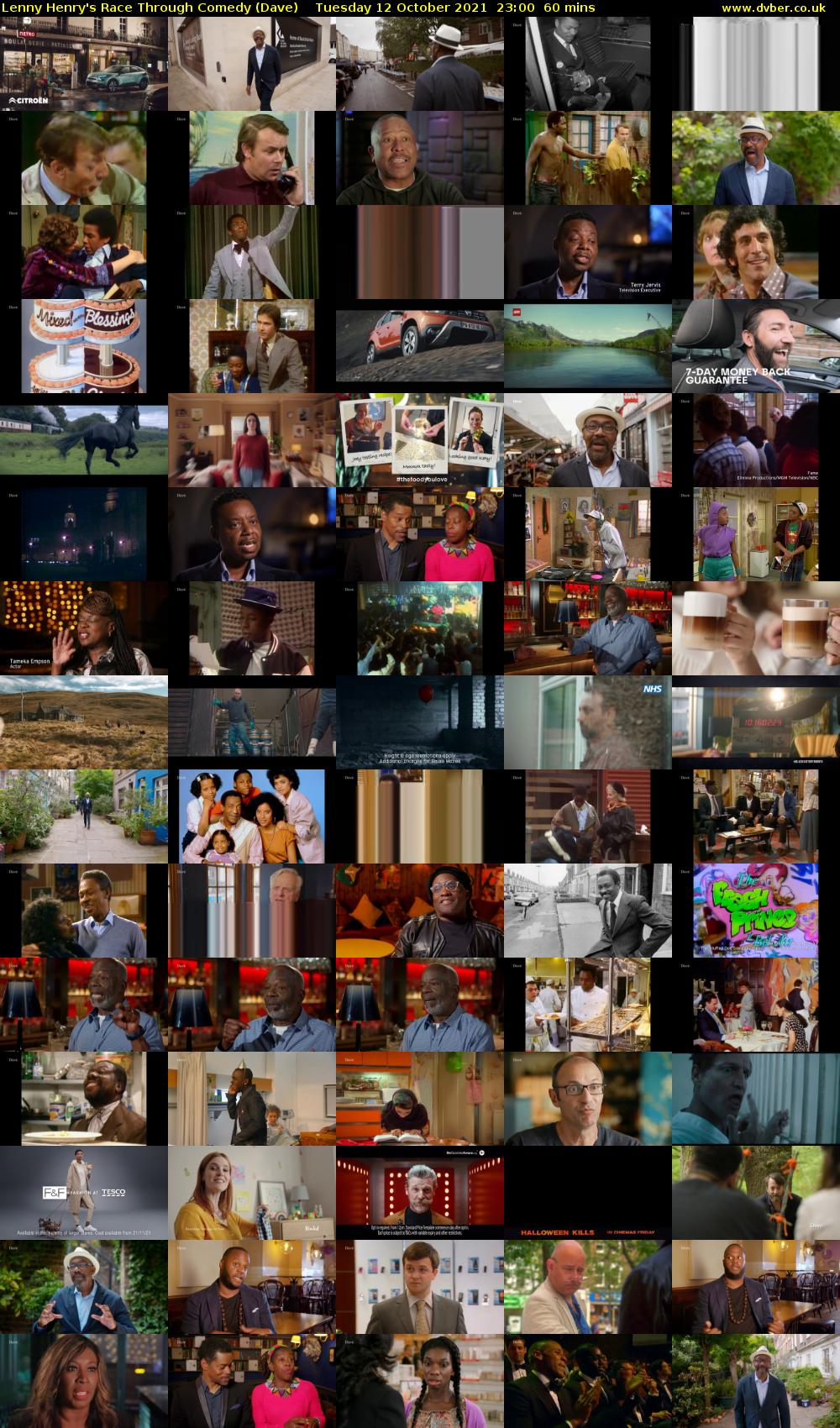 Lenny Henry's Race Through Comedy (Dave) Tuesday 12 October 2021 23:00 - 00:00