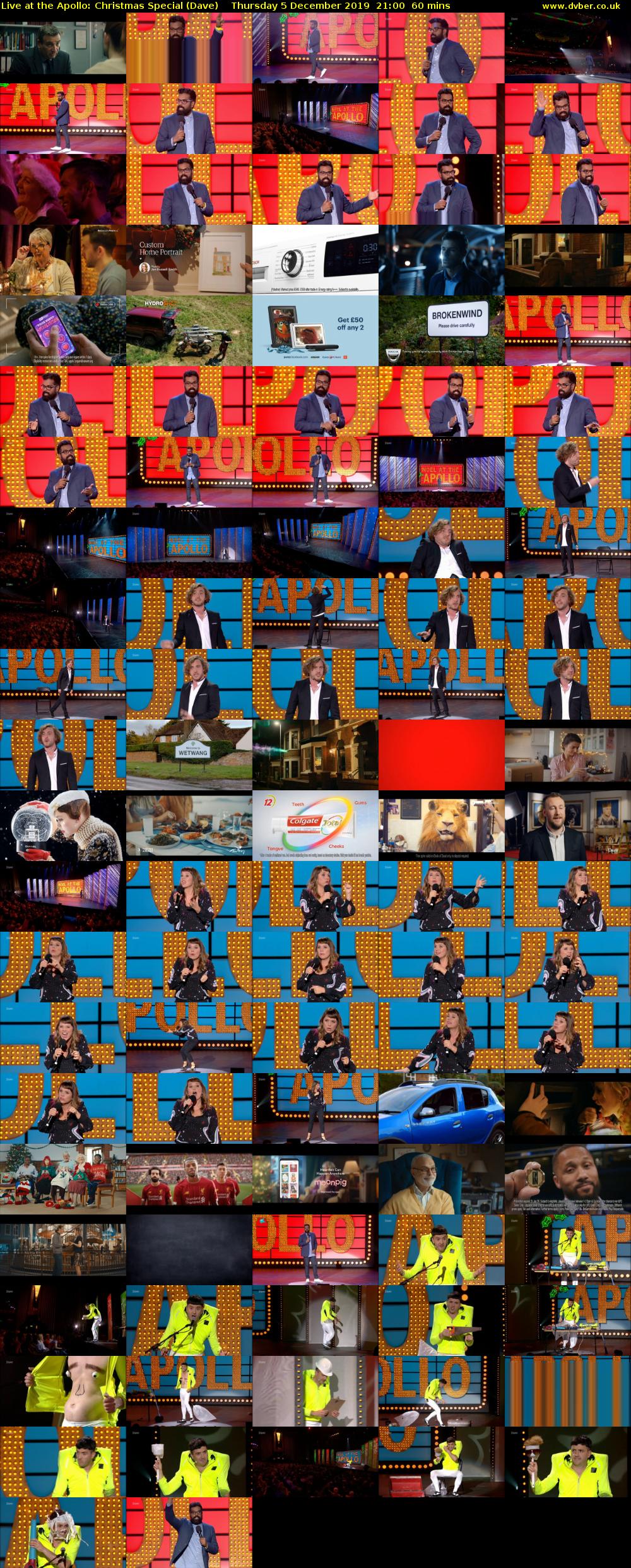 Live at the Apollo: Christmas Special (Dave) Thursday 5 December 2019 21:00 - 22:00