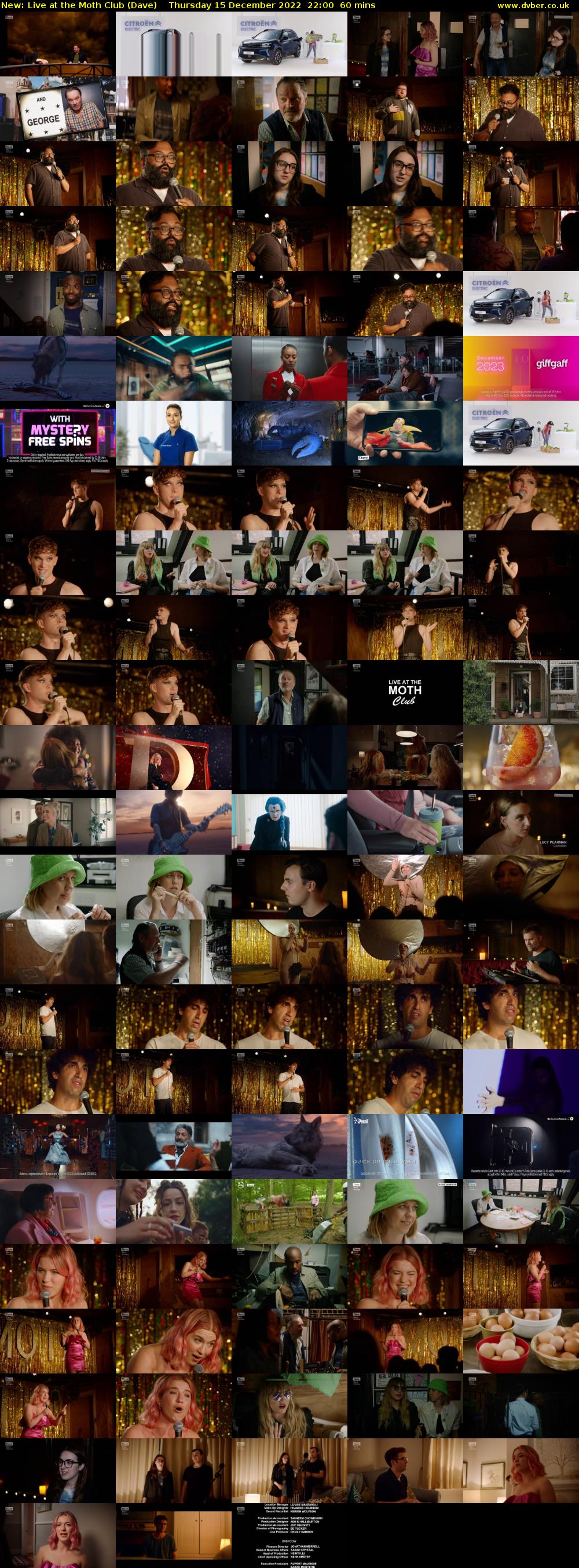 Live at the Moth Club (Dave) Thursday 15 December 2022 22:00 - 23:00