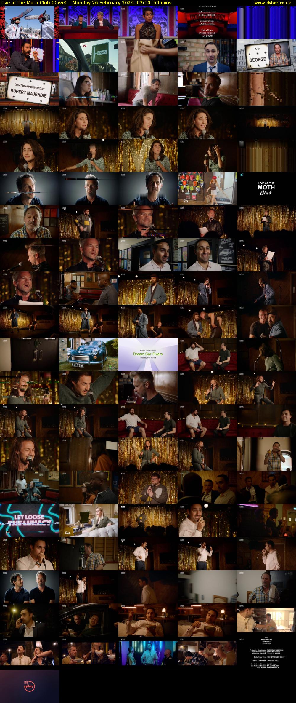 Live at the Moth Club (Dave) Monday 26 February 2024 03:10 - 04:00