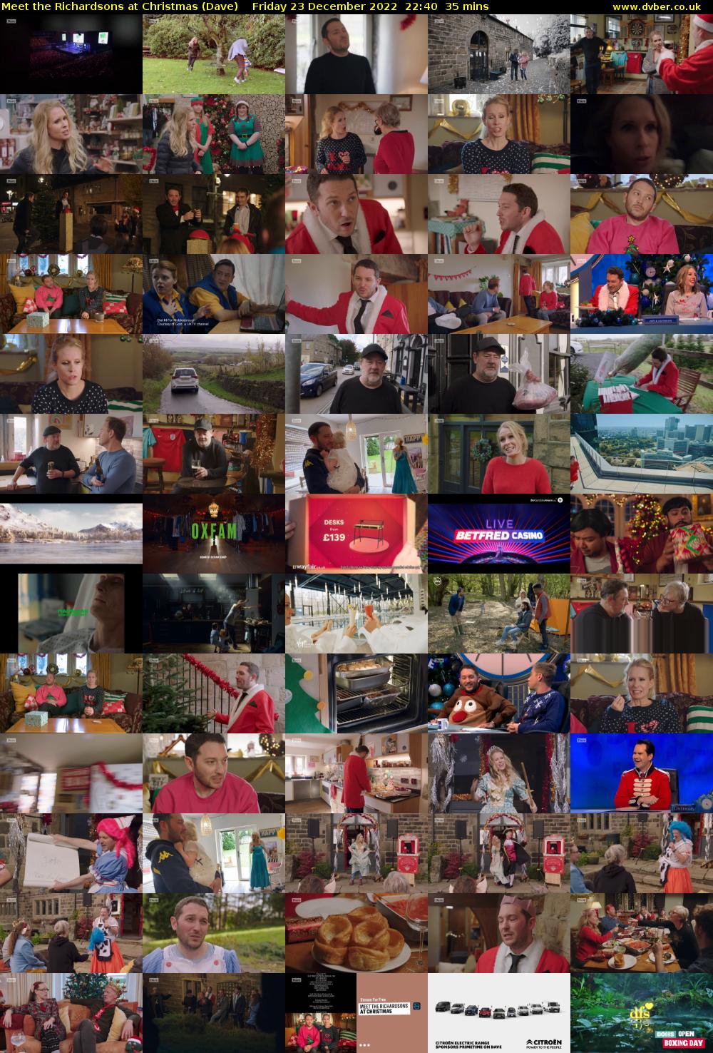 Meet the Richardsons at Christmas (Dave) Friday 23 December 2022 22:40 - 23:15
