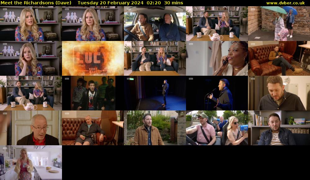 Meet the Richardsons (Dave) Tuesday 20 February 2024 02:20 - 02:50