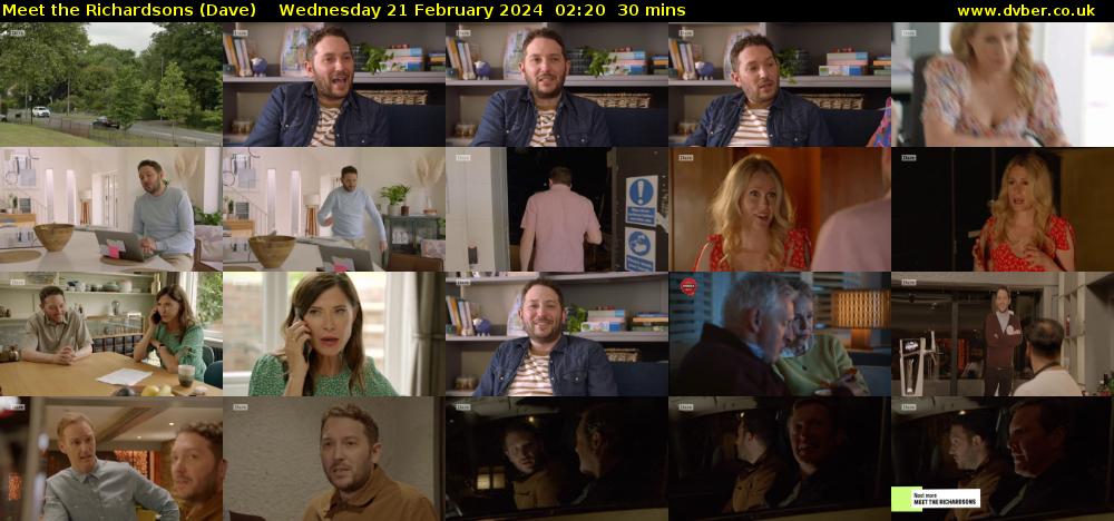 Meet the Richardsons (Dave) Wednesday 21 February 2024 02:20 - 02:50