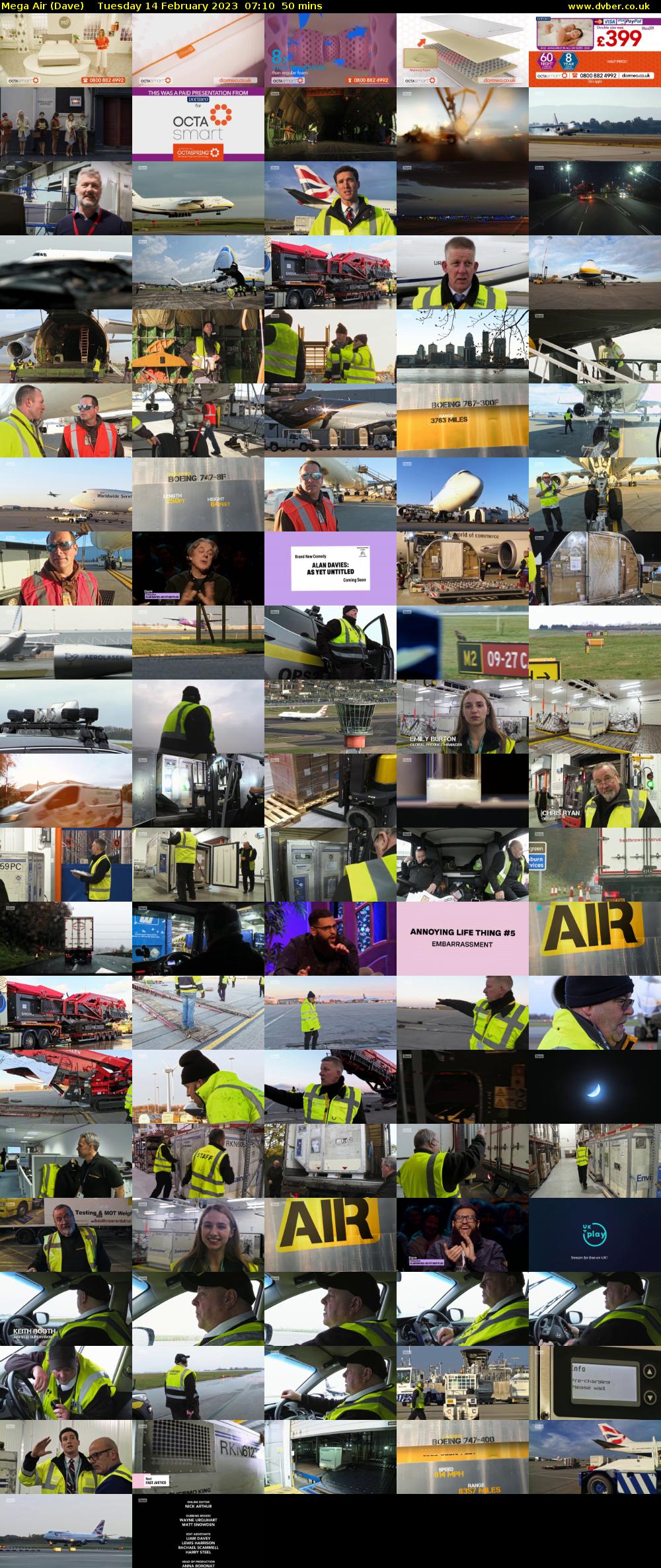 Mega Air (Dave) Tuesday 14 February 2023 07:10 - 08:00