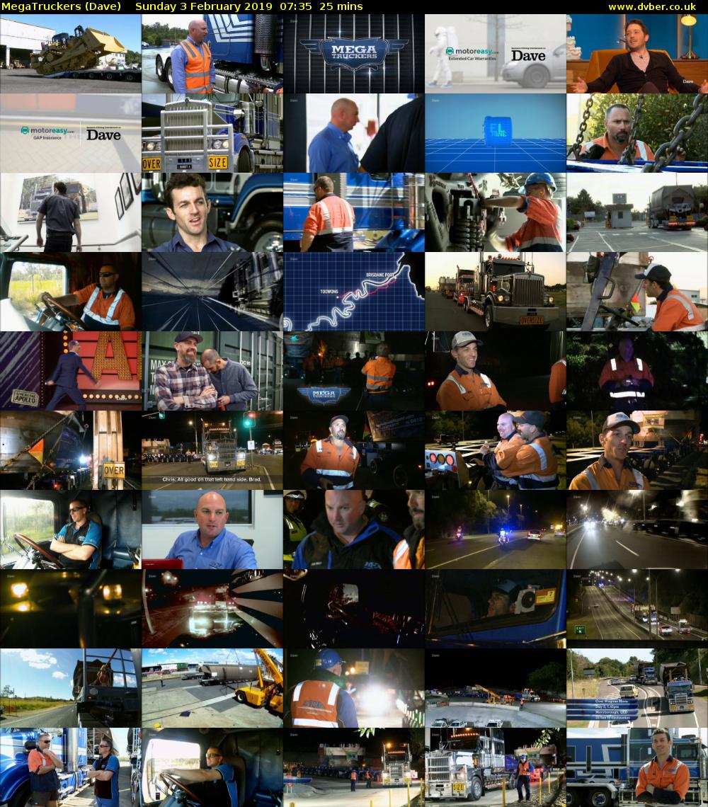 MegaTruckers (Dave) Sunday 3 February 2019 07:35 - 08:00