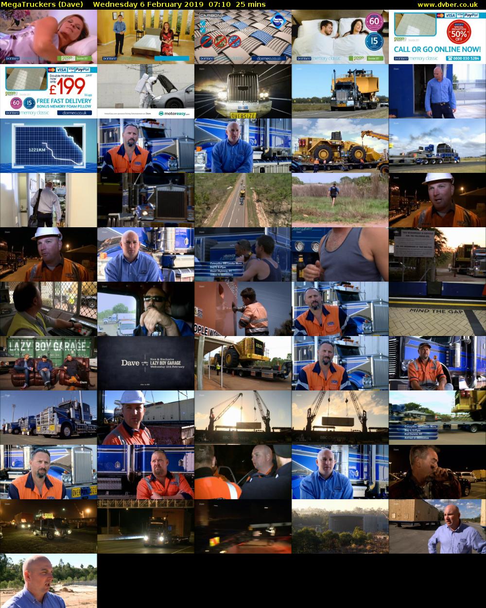 MegaTruckers (Dave) Wednesday 6 February 2019 07:10 - 07:35