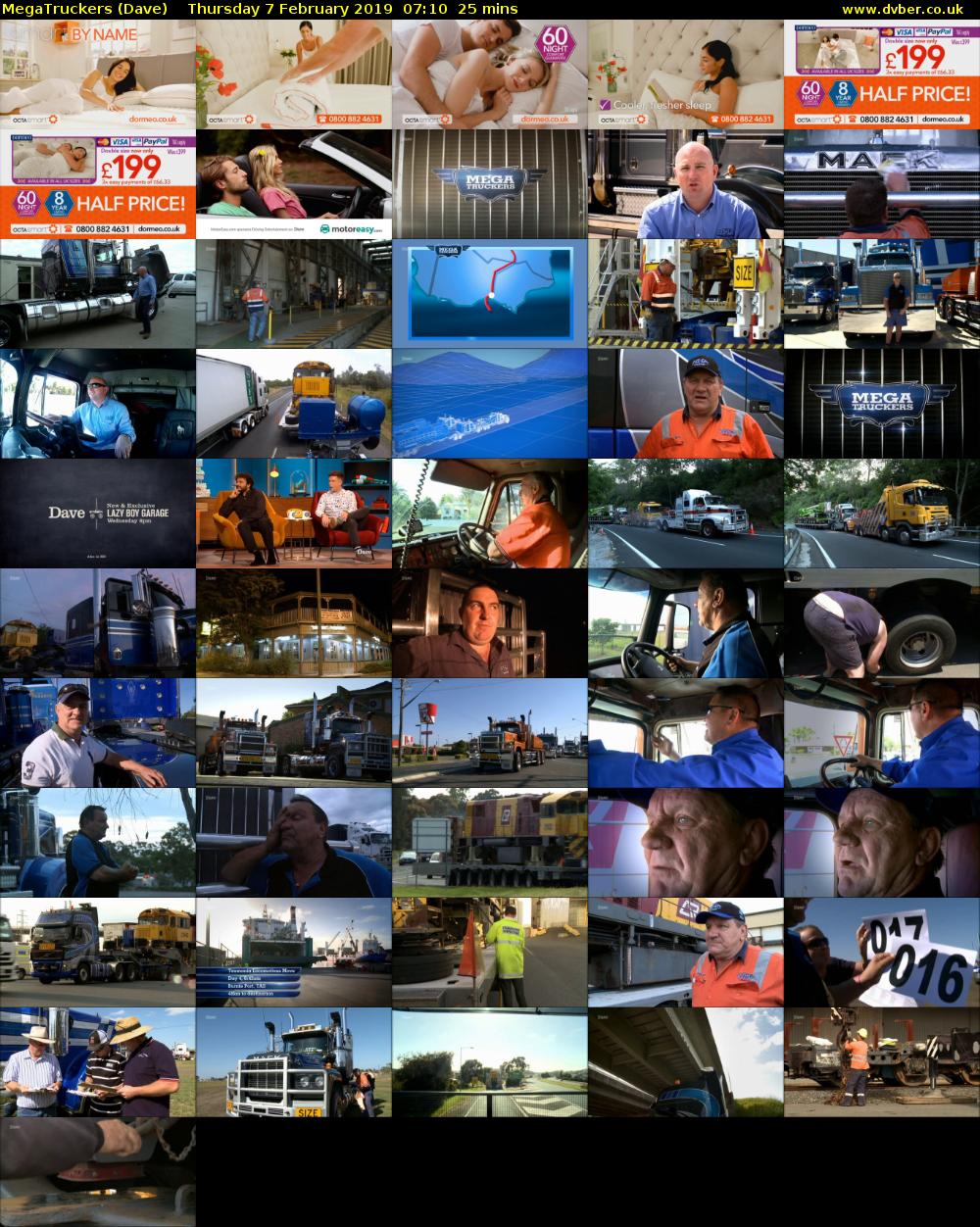 MegaTruckers (Dave) Thursday 7 February 2019 07:10 - 07:35