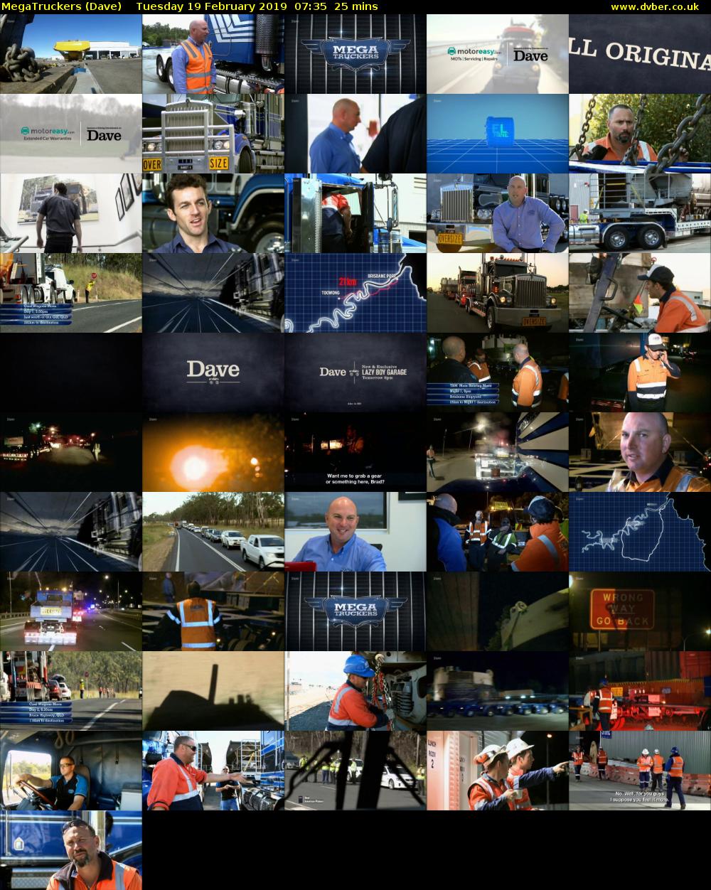 MegaTruckers (Dave) Tuesday 19 February 2019 07:35 - 08:00