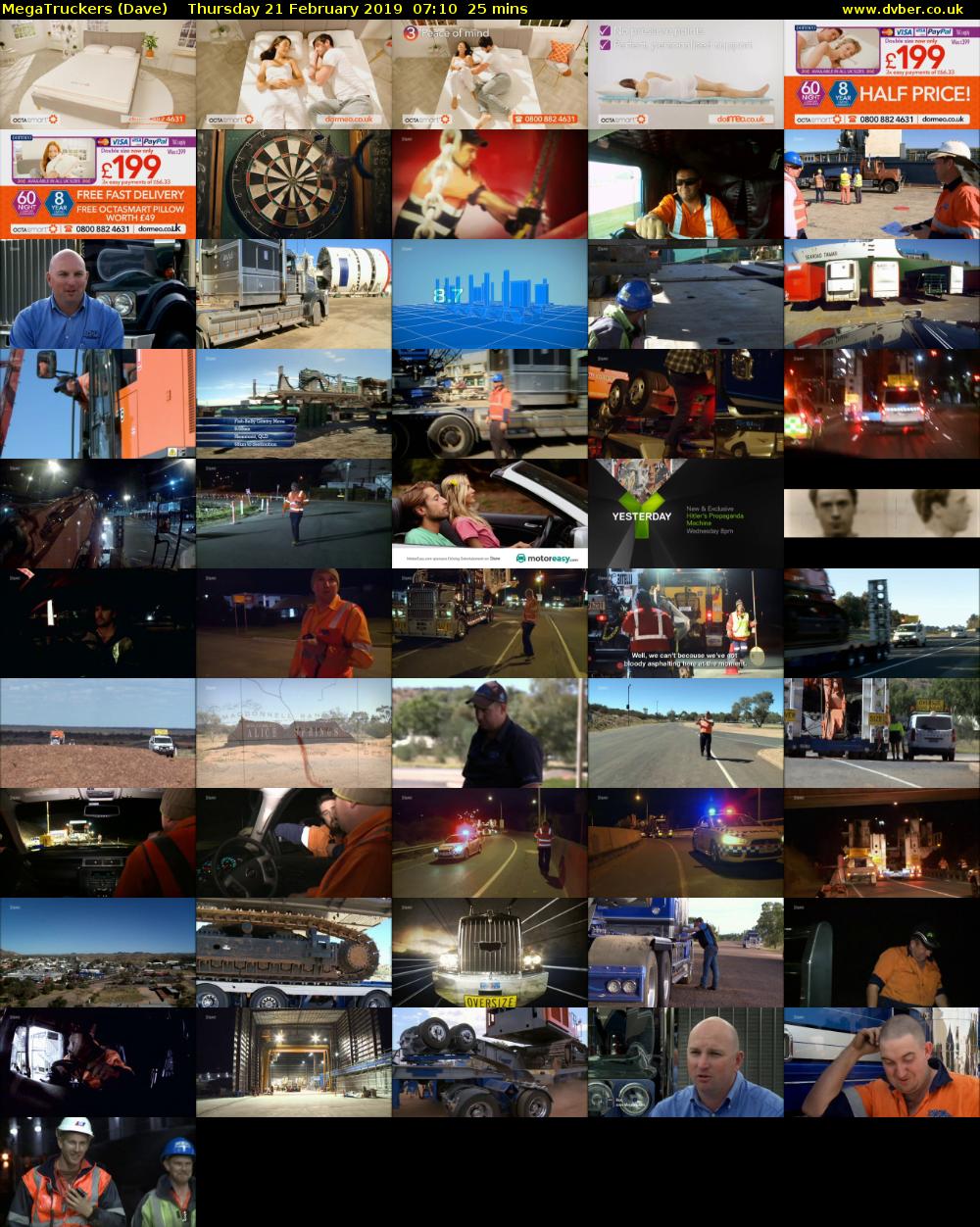 MegaTruckers (Dave) Thursday 21 February 2019 07:10 - 07:35