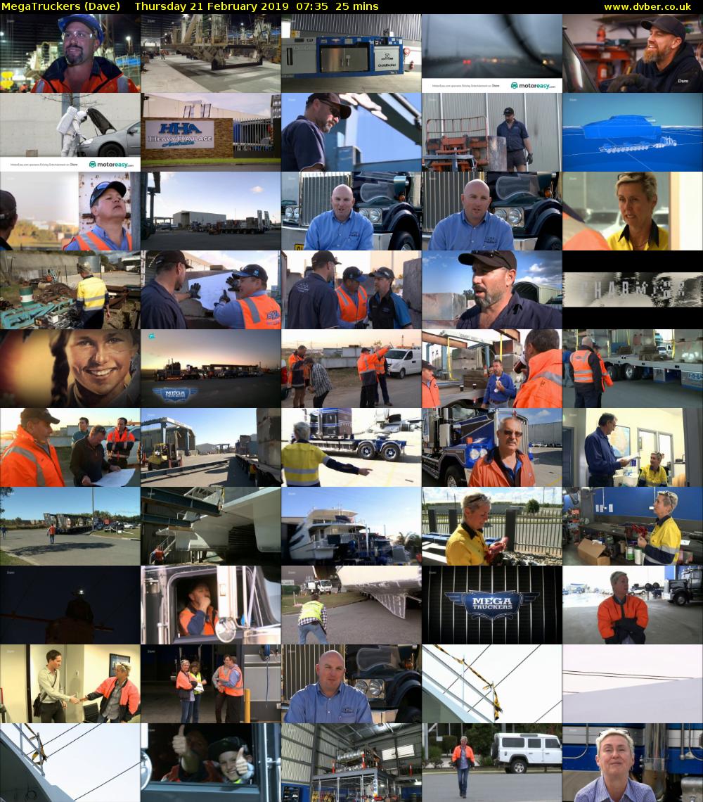 MegaTruckers (Dave) Thursday 21 February 2019 07:35 - 08:00