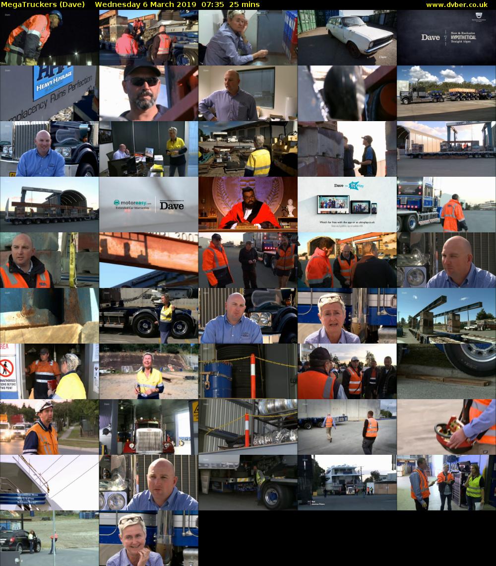 MegaTruckers (Dave) Wednesday 6 March 2019 07:35 - 08:00
