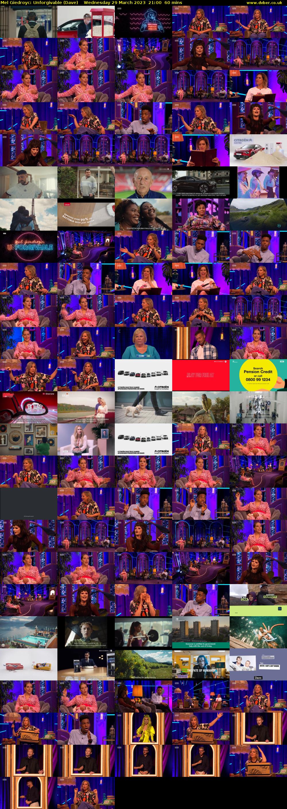Mel Giedroyc: Unforgivable (Dave) Wednesday 29 March 2023 21:00 - 22:00