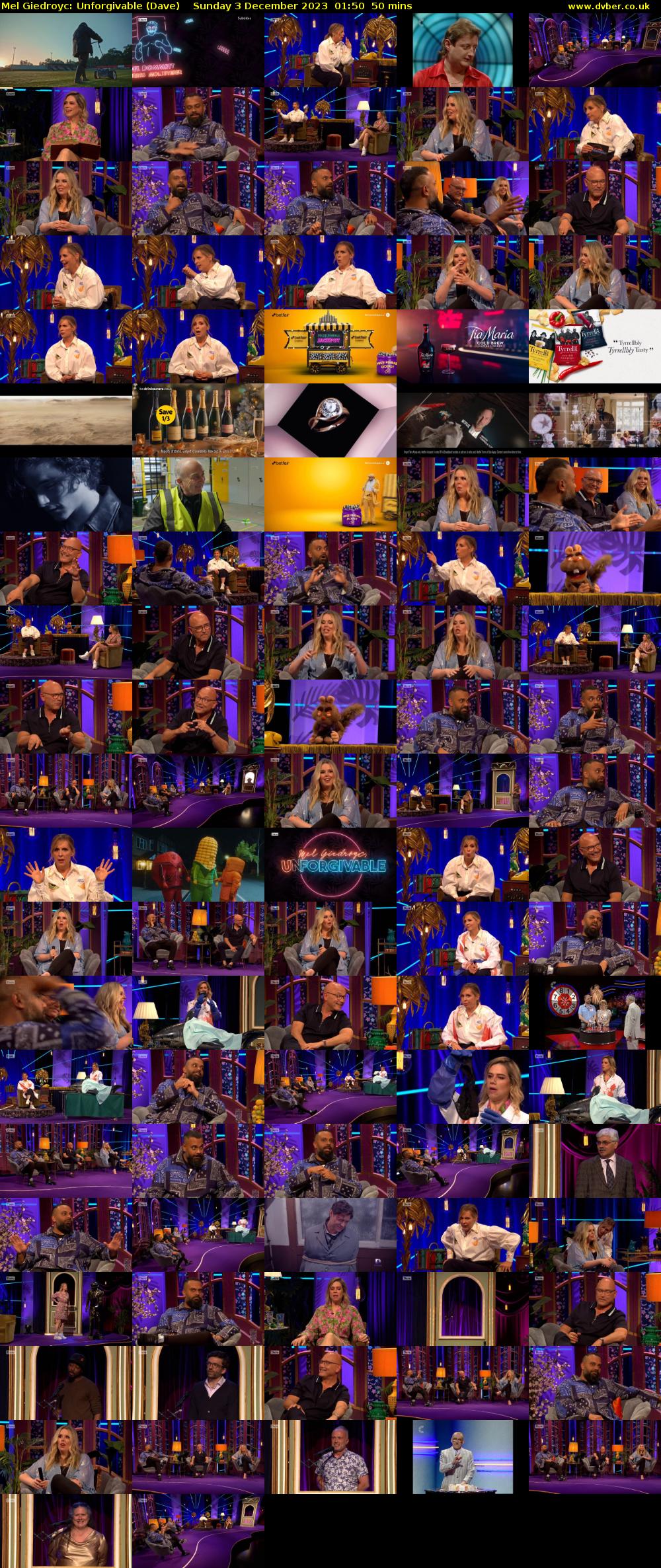 Mel Giedroyc: Unforgivable (Dave) Sunday 3 December 2023 01:50 - 02:40
