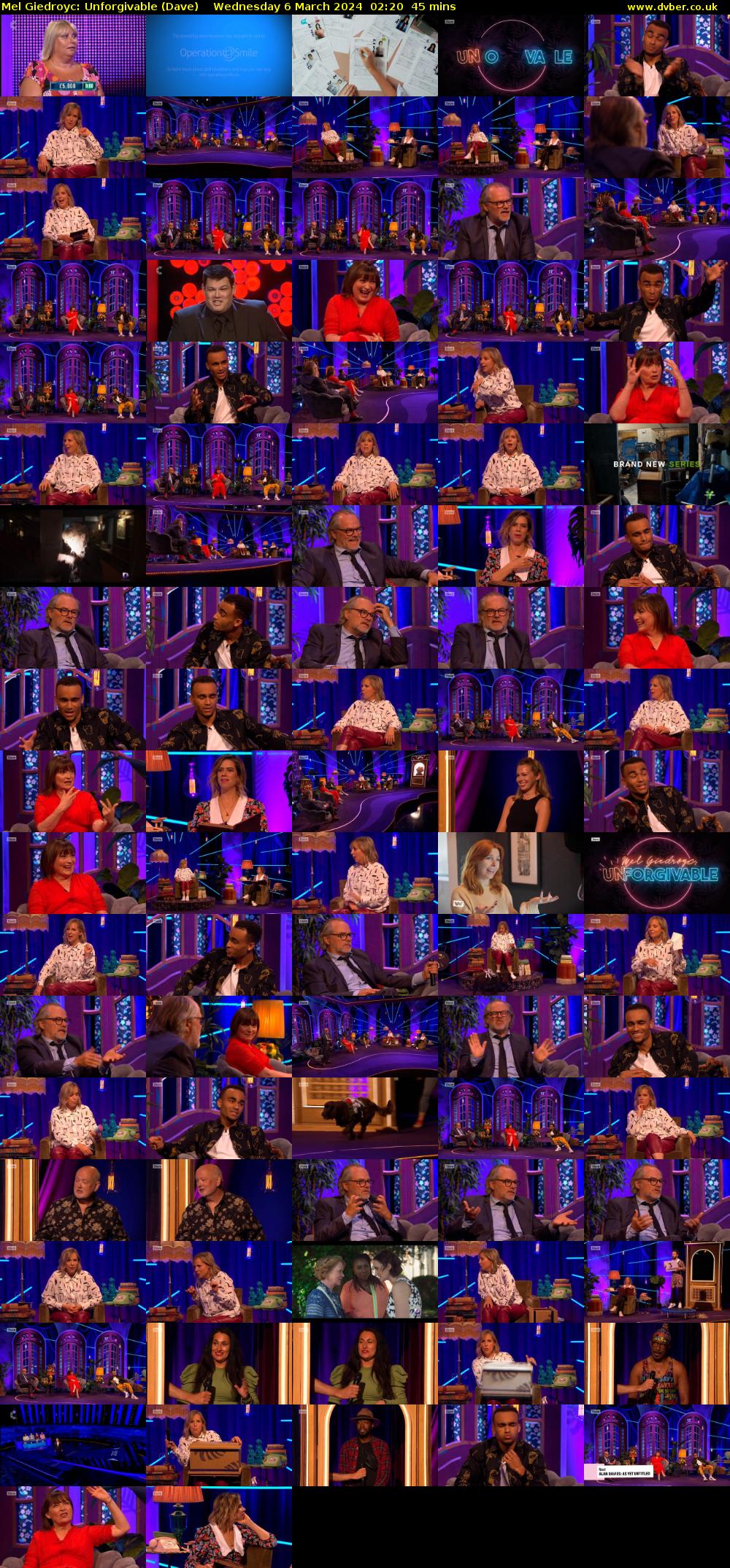 Mel Giedroyc: Unforgivable (Dave) Wednesday 6 March 2024 02:20 - 03:05