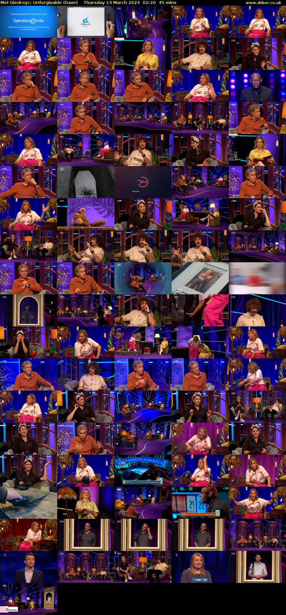 Mel Giedroyc: Unforgivable (Dave) Thursday 14 March 2024 02:20 - 03:05