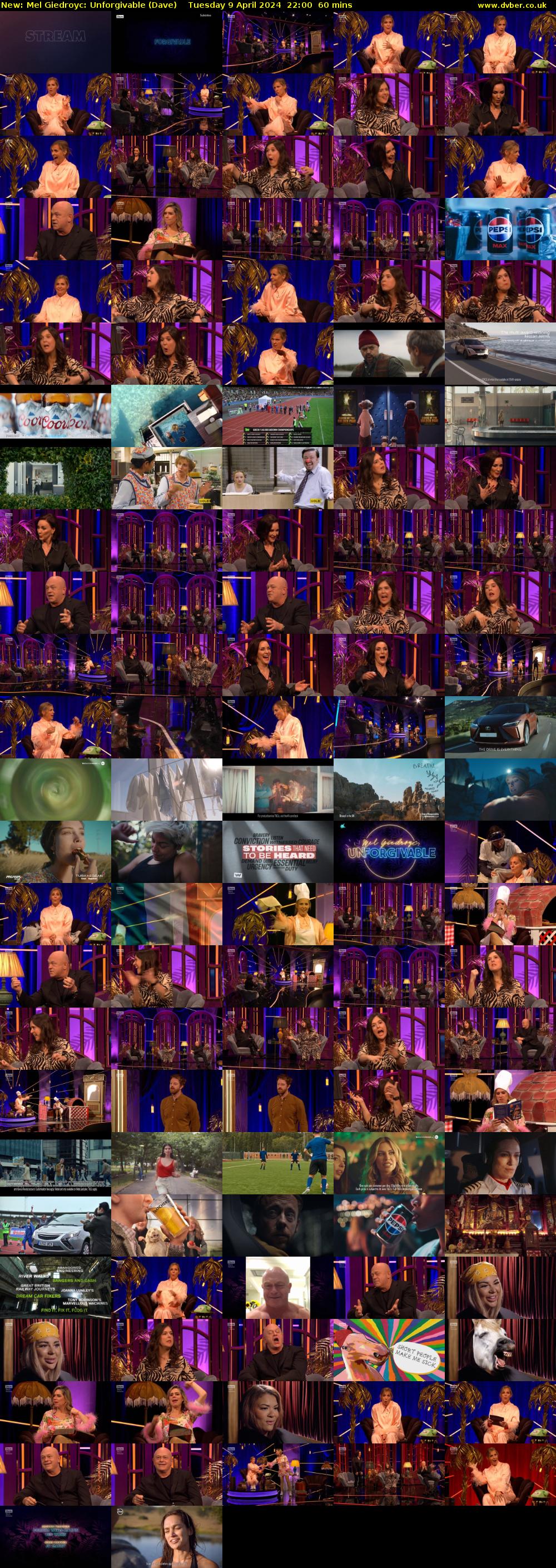 Mel Giedroyc: Unforgivable (Dave) Tuesday 9 April 2024 22:00 - 23:00