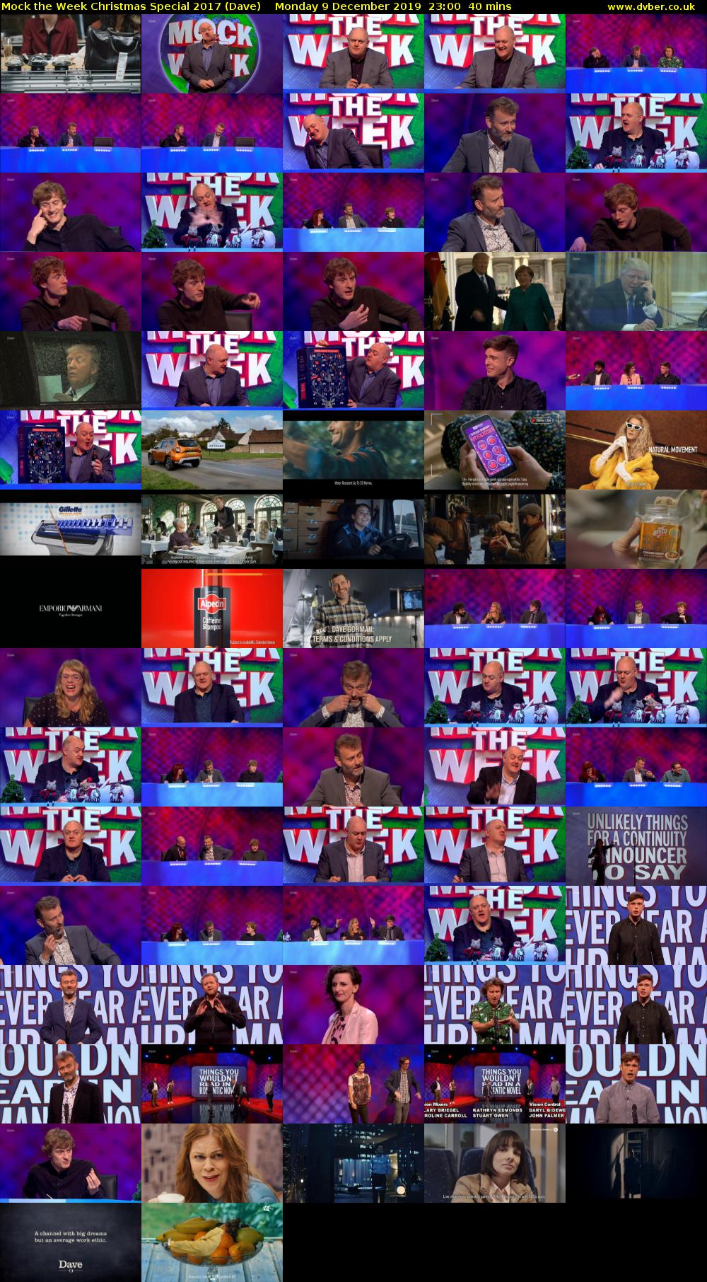 Mock the Week Christmas Special 2017 (Dave) Monday 9 December 2019 23:00 - 23:40