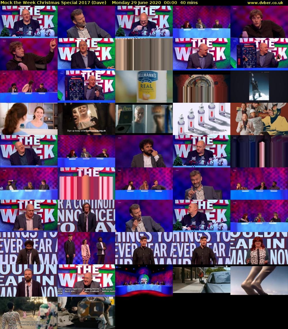 Mock the Week Christmas Special 2017 (Dave) Monday 29 June 2020 00:00 - 00:40