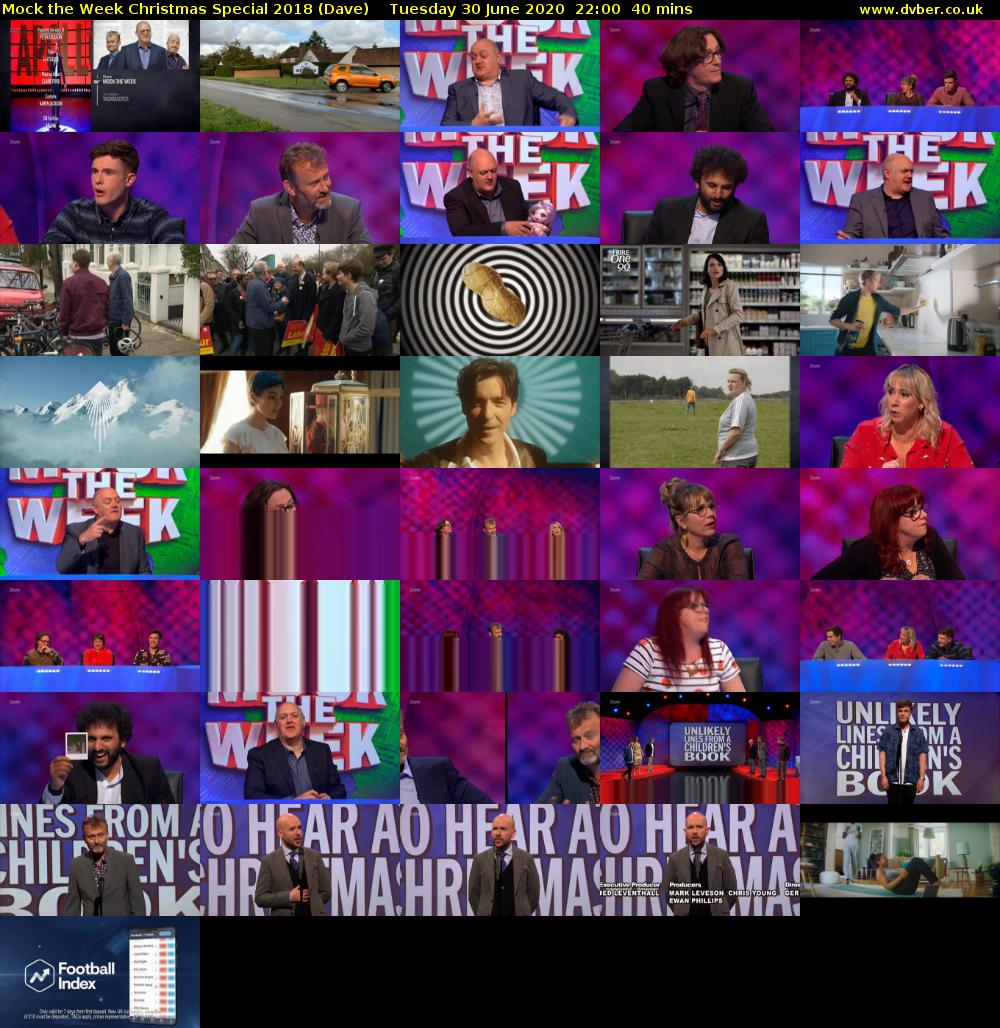Mock the Week Christmas Special 2018 (Dave) Tuesday 30 June 2020 22:00 - 22:40